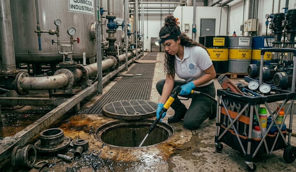 desentupir esgoto industrial